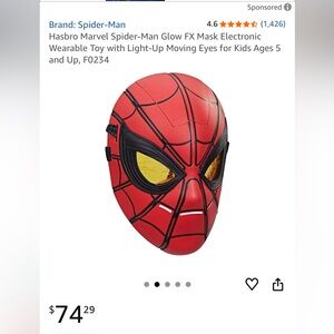 Spider-Man Glow FX Mask